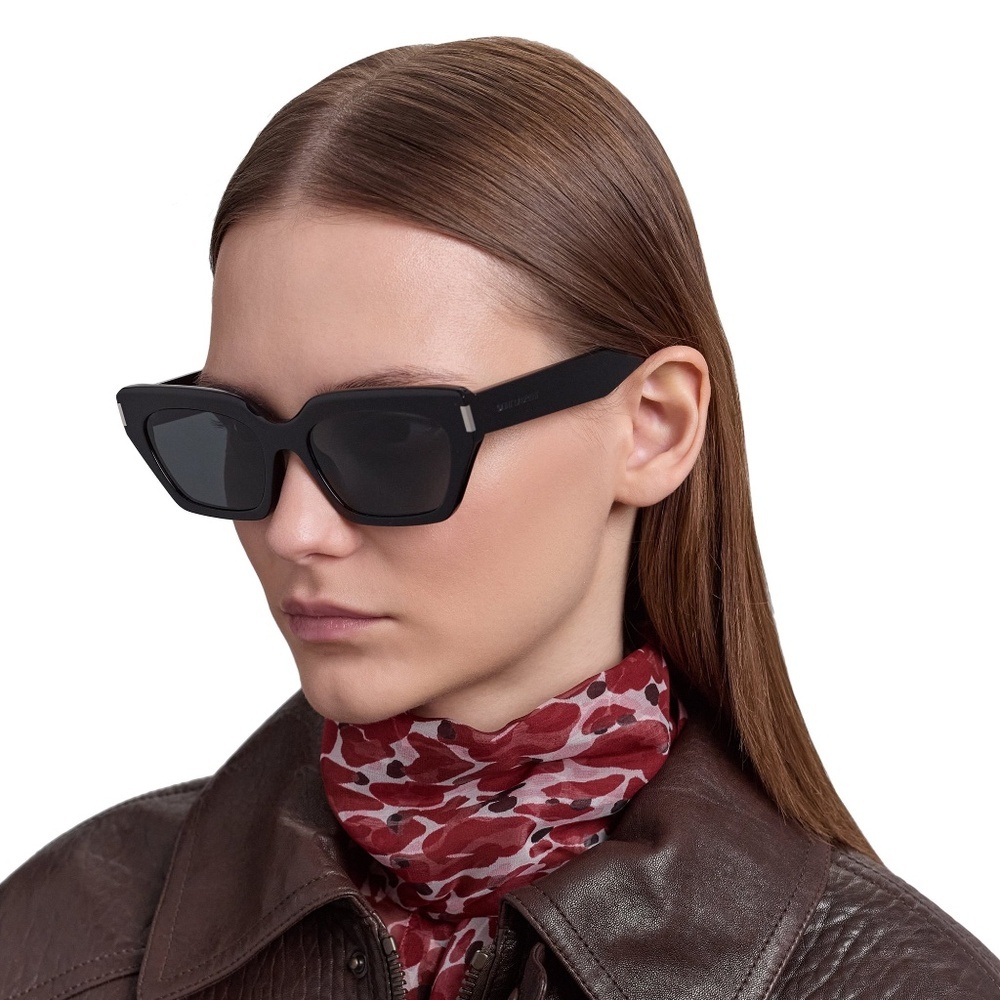 Nwt Yves Saint Laurent Sl 826-Page Black 55mm Sunglasses